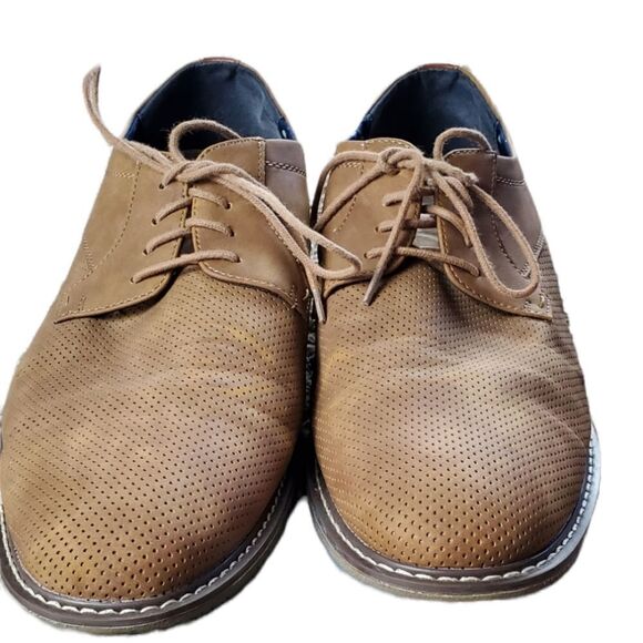 Madden Camel Brown Oxford Dress Shoes - Picture 1 of 6